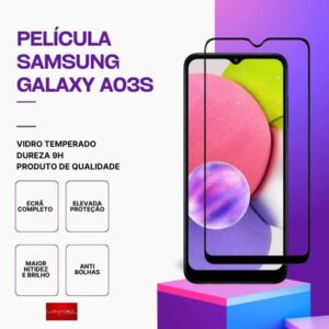 Película Vidro Samsung Galaxy A03S – Vidro Temperado