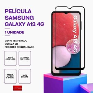 Película Vidro Samsung Galaxy A13 4G – Vidro Temperado – Proteção 9H