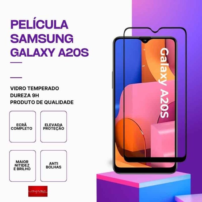 Película Vidro Samsung Galaxy A20S – Vidro Temperado
