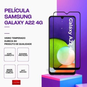 Película Vidro Samsung Galaxy A22 4G – Vidro Temperado