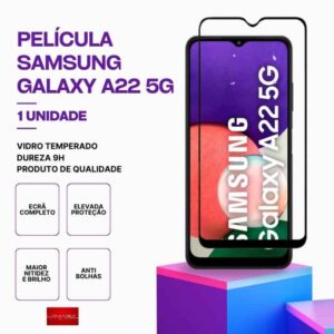 Película Vidro Samsung Galaxy A22 5G – Vidro Temperado – Proteção 9H