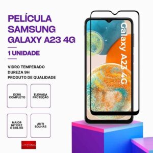 Película Vidro Samsung Galaxy A23 4G – Vidro Temperado – Proteção 9H