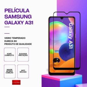 Película Vidro Samsung Galaxy A31 – Vidro Temperado – Proteção 9H