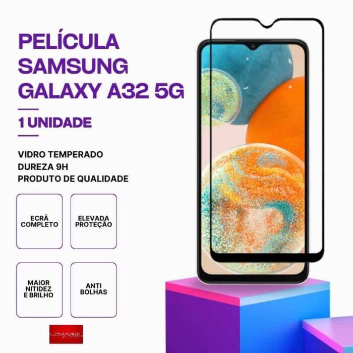 Película-Galaxy-A32-5G-1 Película Vidro Samsung Galaxy A32 5G – Vidro Temperado – Proteção 9H