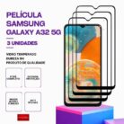 Pack 3 Película Vidro Samsung Galaxy A32 5G – Vidro Temperado – Proteção 9H