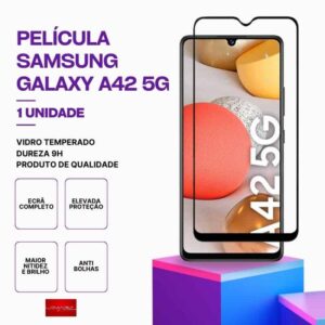 Película Vidro Samsung Galaxy A42 5G – Vidro Temperado – Proteção 9H