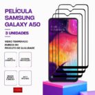 Pack 3 Película Vidro Samsung Galaxy A50 – Vidro Temperado – Proteção 9H