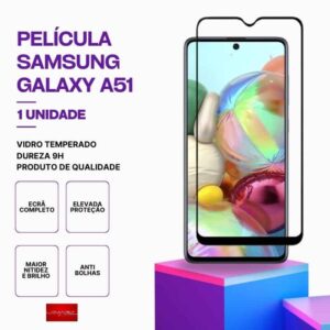 Película Vidro Samsung Galaxy A51 – Vidro Temperado – Proteção 9H