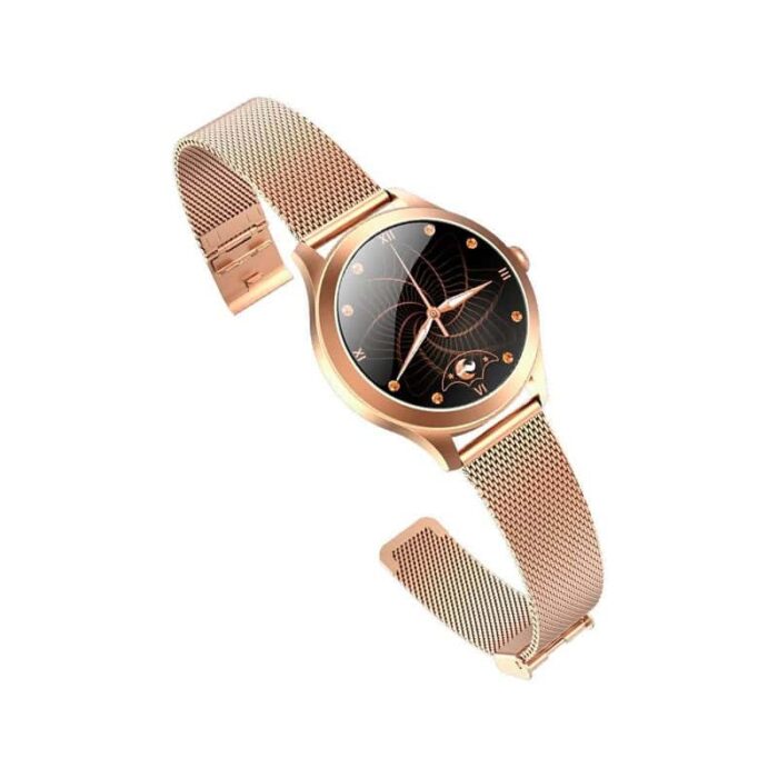 Smartwatch Maxcom FW42 Dourado lateral