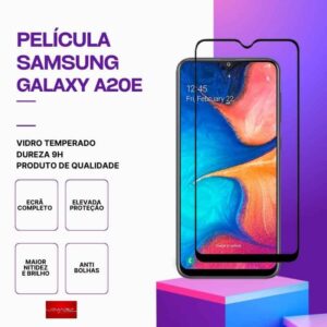 Película Vidro Samsung Galaxy A20E – Vidro Temperado – Proteção 9H