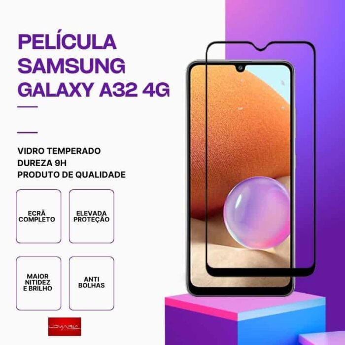 Película-Galaxy-A32-4G-des Película Vidro Samsung Galaxy A32 4G – Vidro Temperado – Proteção 9H