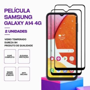 Pack 2 Películas Samsung Galaxy A14 4G - Vidro Temperado 9H
