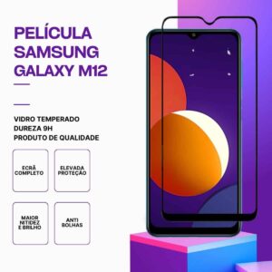 Película vidro Samsung Galaxy M12 – Proteção 9H