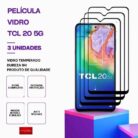 Pack 3 Películas Vidro TCL 20 5G temperado – Proteção 9H