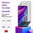 Pack 3 Películas vidro TCL 30SE – Temperado Proteção 9H