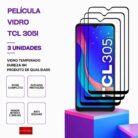 Pack 3 Películas vidro TCL 305i temperado – Proteção 9H