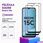 Pack 2 Películas Vidro Xiaomi Redmi 15C 4G – Proteção 9H