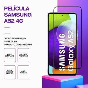 Película Vidro Samsung Galaxy A52 4G – Proteção 9H