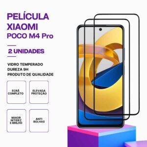 Pack 2 Películas Vidro POCO M4 Pro 4G – Proteção 9H