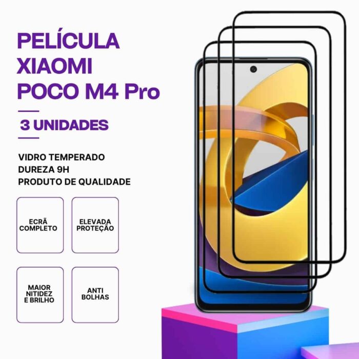 Película-poco-m4-pro-3 Pack 3 Películas Vidro POCO M4 Pro 4G – Proteção 9H