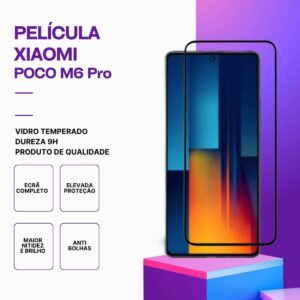 Película Vidro POCO M6 Pro – Proteção 9H