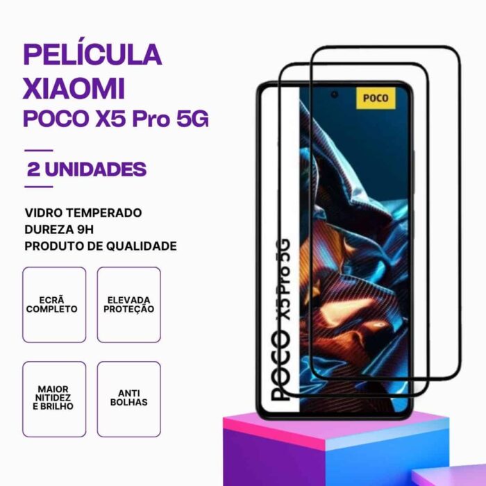 Película-poco-x5-pro-5g-2 Pack 2 Películas Vidro POCO X5 Pro 5G – Proteção 9H