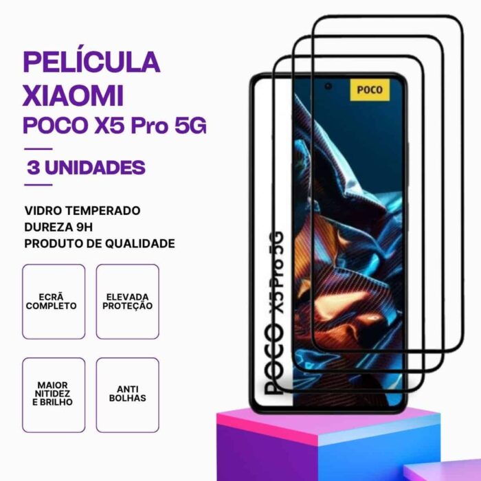 Película-poco-x5-pro-5g-3 Pack 3 Películas Vidro POCO X5 Pro 5G – Proteção 9H