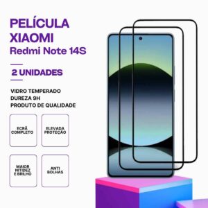 Pack 2 Películas Vidro Xiaomi Redmi note 14S – Proteção 9H