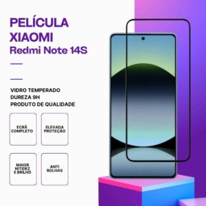 Película Vidro Xiaomi Redmi note 14S – Proteção 9H
