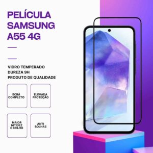 Película Vidro Samsung Galaxy A55 4G – Proteção 9H