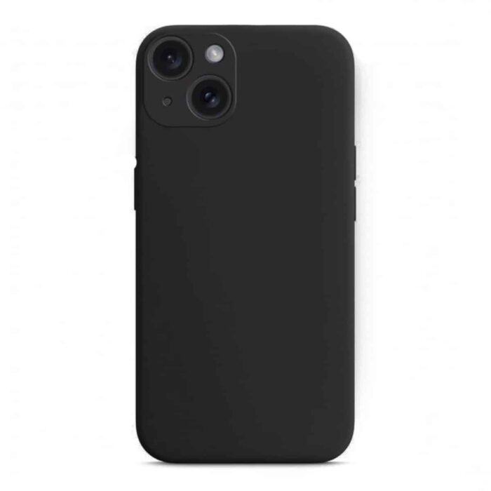 Capa iPhone 15 preta proteção câmera