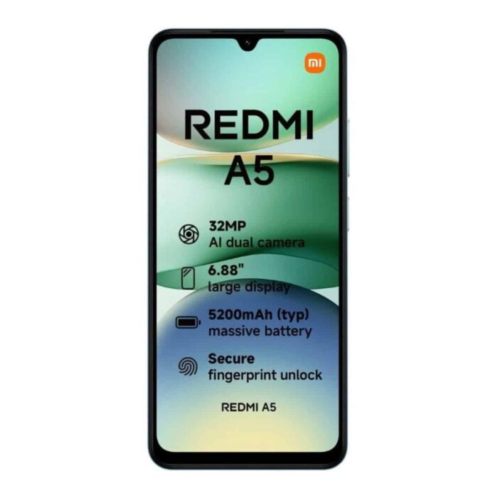 Xiaomi redmi A5 dourado 128gb frente Xiaomi Redmi A5 Dourado 128GB